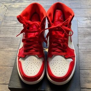 Nike Red and White Athletic Shoes - brand new never been used - size 11